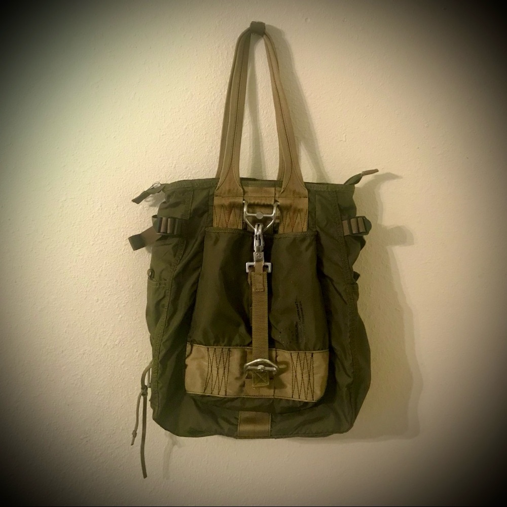 Nylon EPOL bag w/heavy duty silver-toned hardware